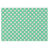 Retro Daisies Pink en Green Tafelkleed (Voorkant (Horizontaal))