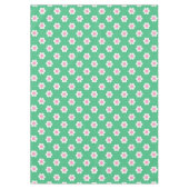 Retro Daisies Pink en Green Tafelkleed (Voorkant)