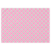 Retro Daisies Pink en Green Tafelkleed (Voorkant (Horizontaal))