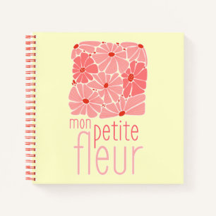 Retro Daisies Spring Flowers French Quote Notitieboek
