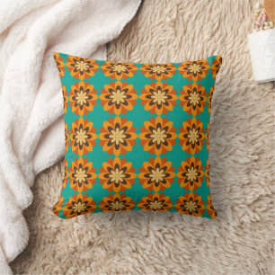 Retro Daisies Square Pillow Kussen