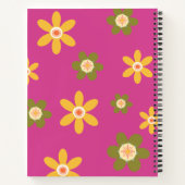 Retro Daisy 3 Foto Paard Pet Collage en Naam Notitieboek (Achterkant)