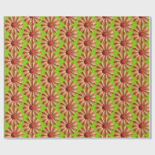 Retro Daisy Bloem Bloemen Lente Zomertuin Cadeaupapier (Vlak)