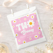 Retro Daisy Bloem Twee Groovy 2e Verjaardagsfeest Bedankzakje (Geknipt)