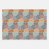 Retro Daisy & Bloemen Inpakpapier Vel (Voorkant)