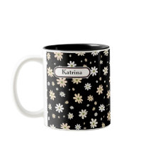 Retro Daisy Bloemen Patroon Boho gepersonaliseerd