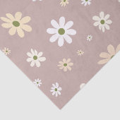 Retro Daisy Bloemenpatroon Boho Decoratief Tissuepapier (Detail)