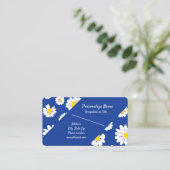 Retro Daisy bloementuin bloementhema Visitekaartje (Staand voorkant)