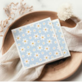 Retro Daisy blue Paper-Borden Servet