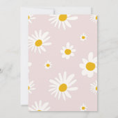 Retro Daisy blush Roze Regenboog Vrijgezellenfeest Kaart (Achterkant)