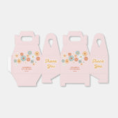 Retro Daisy Boho Groovy Floral Birthday Bedankdoosjes (Uitgevouwen)