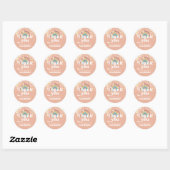  Retro Daisy Boho Rainbow Dank u Ronde Sticker (Vel)