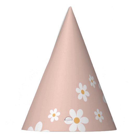 retro daisy boho roze Party Pet Feesthoedjes (Links)