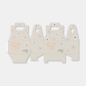 Retro Daisy Boho Terracotta Natural Birthday Bedankdoosjes (Uitgevouwen)