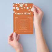 Retro Daisy bruiloft spel Flyer (Hand)
