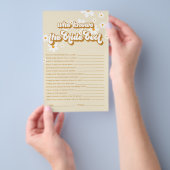 Retro Daisy bruiloftsfeest Game Flyer (Hand)