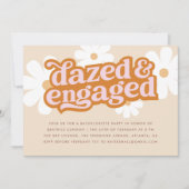 Retro Daisy Dazed & Betrokken vrijgezellenfeest Kaart (Voorkant)