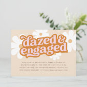 Retro Daisy Dazed & Betrokken vrijgezellenfeest Kaart (Staand voorkant)