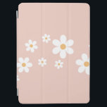 Retro Daisy Dusty Pink iPad Air Cover<br><div class="desc">retro daisy dusty roze iPad cover.</div>
