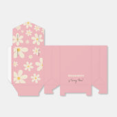 Retro Daisy floral kids verjaardag Bedankdoosjes (Uitgevouwen)