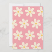 Retro Daisy floral kids verjaardag Kaart (Achterkant)