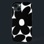 Retro Daisy Flowers in Black & White #1 #floral Case-Mate iPhone Case<br><div class="desc">Retro Daisy Flowers in Black & White #1 #floral</div>
