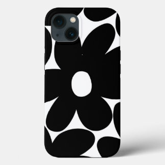 Retro Daisy Flowers in Black & White #1 #floral Case-Mate iPhone Case