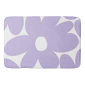 Retro Daisy Flowers in Lavender #1 #floral #art Badmat (Voorkant)