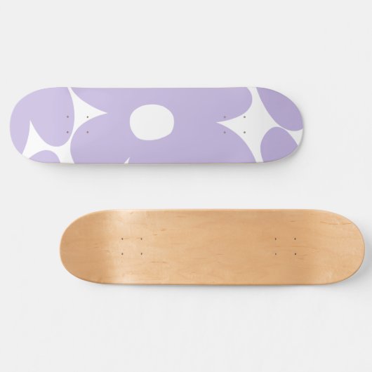 Retro Daisy Flowers in Lavender #1 #floral #art Persoonlijk Skateboard (Horizontaal)