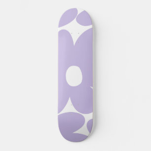 Retro Daisy Flowers in Lavender #1 #floral #art Persoonlijk Skateboard