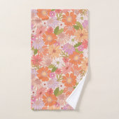 Retro Daisy Garden Bad Handdoek (Handdoek)