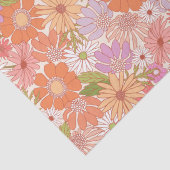 Retro Daisy Garden Tissuepapier (Detail)