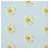 Retro Daisy Gingham Pattern Stof (Swatch)