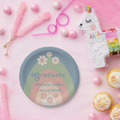 Retro Daisy Graduation Party Klasse 2023 Papieren Bordje (Feest)