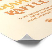 Retro daisy groovy baby Diaper raffle Poster (Hoek)