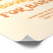 Retro daisy groovy Books voor baby Poster (Hoek)