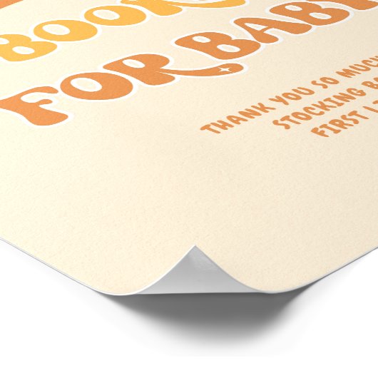 Retro daisy groovy Books voor baby Poster (Hoek)