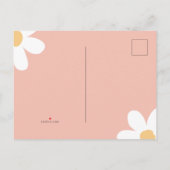 Retro Daisy Groovy Foto Birthday Budget Briefkaart (Achterkant)