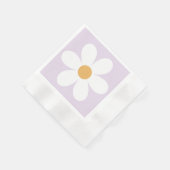 Retro daisy lila boho servet (Hoek)