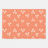 Retro Daisy Meadow Multi-Color Inpakpapier Vel (Voorkant 3)
