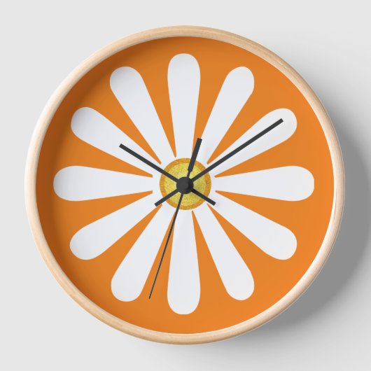 Retro daisy oranje (Voorkant)