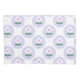 Retro Daisy Paarse Teen Verjaardag Moederdag Baby Kussensloop