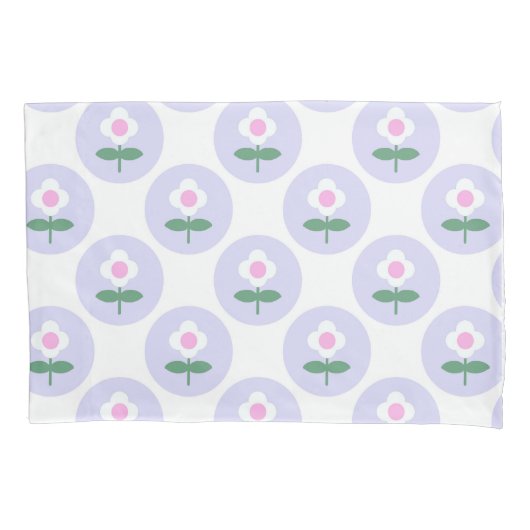 Retro Daisy Paarse Teen Verjaardag Moederdag Baby Kussensloop (Voorkant)