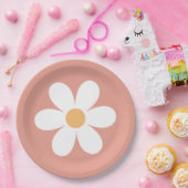 Retro Daisy Paper-Borden Papieren Bordje (Feest)