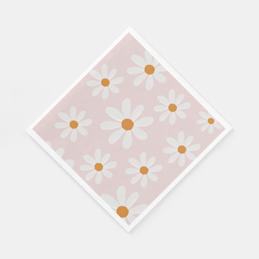 Retro Daisy Party Napkin Servet (Hoek)