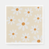 Retro Daisy Party Napkin Servet (Voorkant)