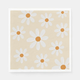 Retro Daisy Party Napkin Servet