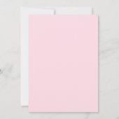 Retro Daisy Pastel Roze Minimaal 5 jarig Kaart (Achterkant)