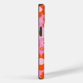Retro  Daisy Pattern Oranje Roze Case-Mate iPhone Case (Achterkant / Rechts)