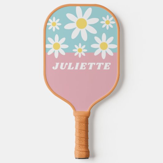 Retro Daisy Pickleball Paddle (Voorkant)